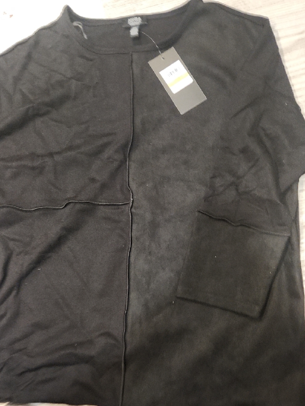Jones New York Black Long Sleeve Tunic Dress M - Picture 4 of 6